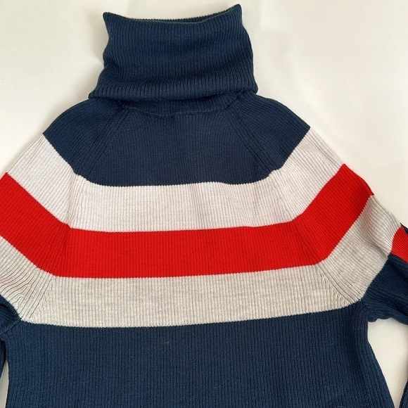 Athleta Brookshire Color block turtleneck,Merino Wool,navy, red, nude, Size XXS - Picture 5 of 10